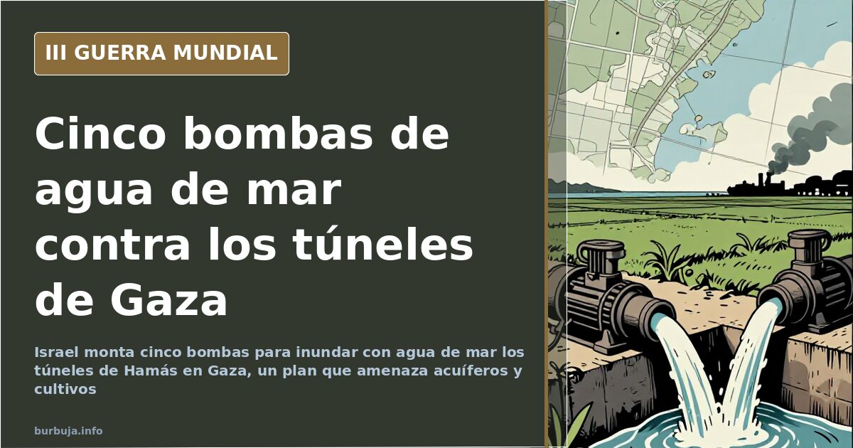 Israel plantet Flutung der Hamas-Tunnel mit Meerwasser