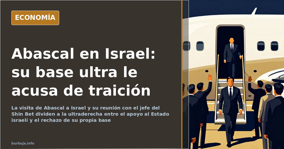 Abascal visita Israel y se reúne con el jefe del Shin Bet