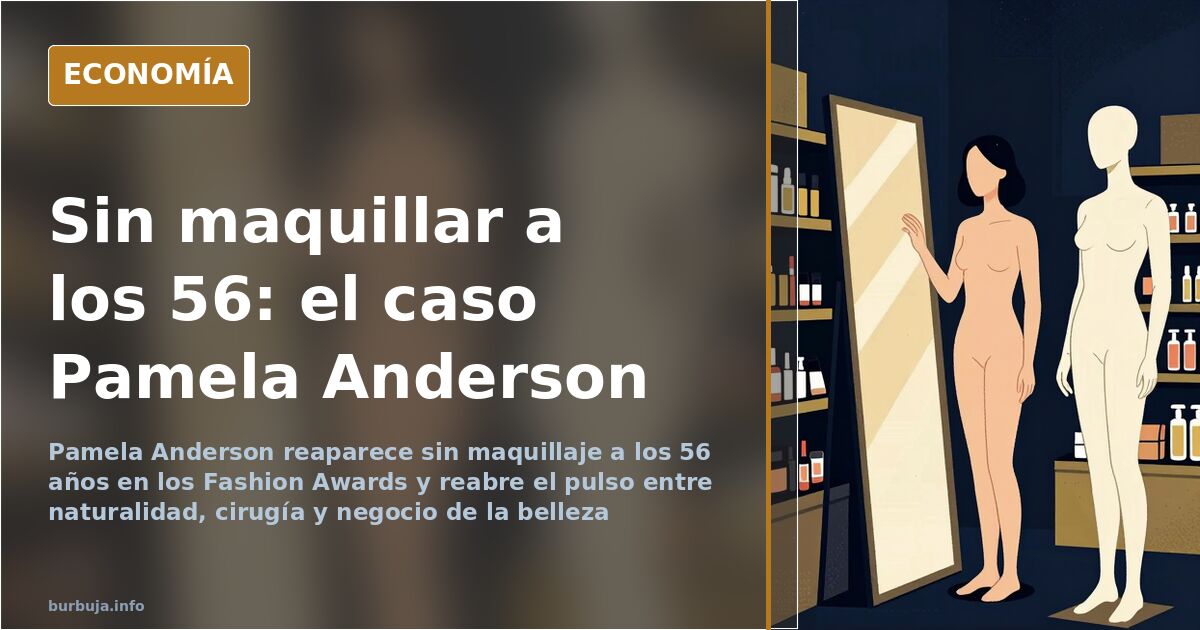 Pamela Anderson reaparece sin maquillaje a los 56 años
