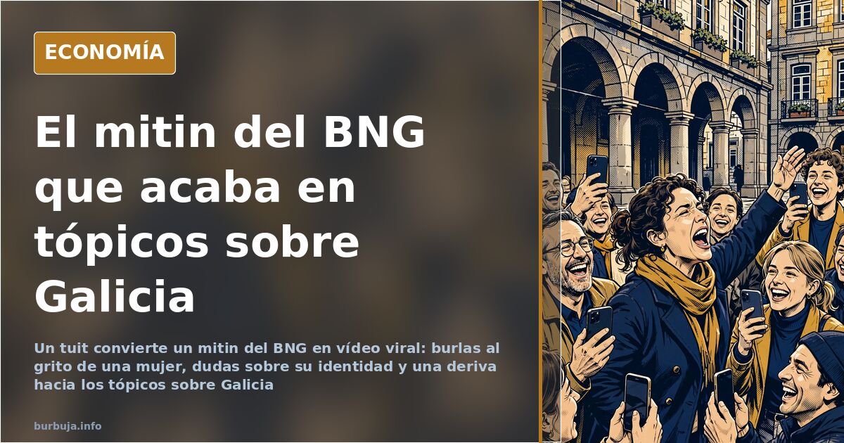 Vídeo viral del mitin del BNG: burlas y tópicos sobre Galicia