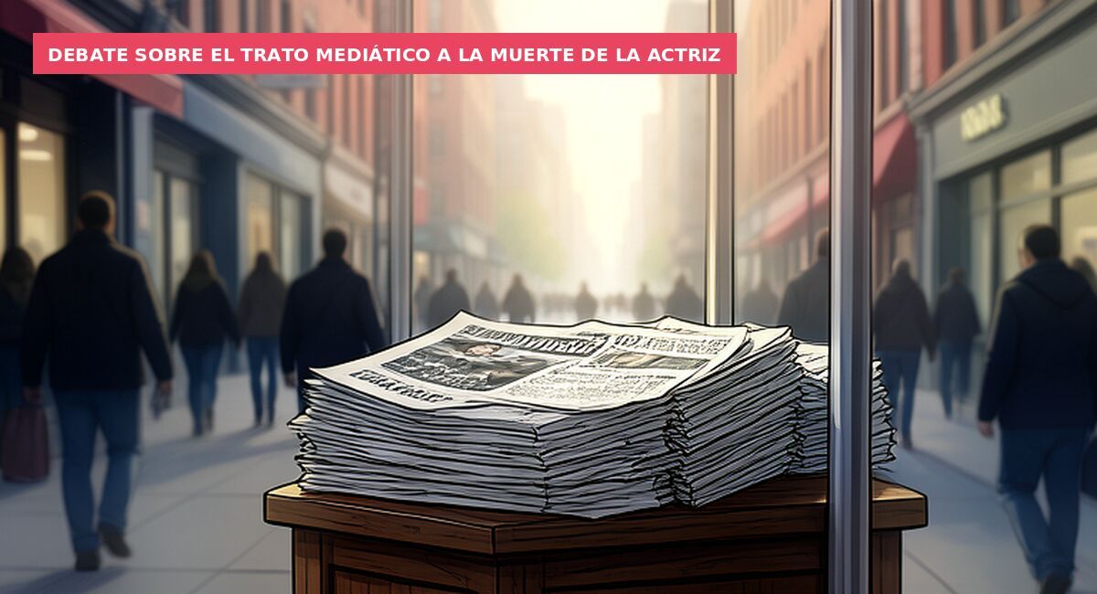 Debate sobre el trato mediático a la muerte de la actriz