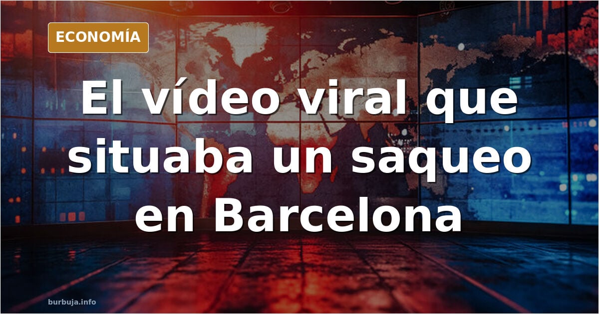 El saqueo de una tienda Nike que no ocurrió en Barcelona