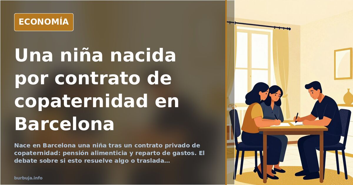 Copaternidad: nace en Barcelona una niña por contrato