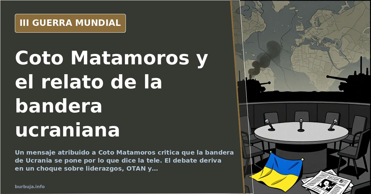 Debate en foro: bandera de Ucrania y relato mediático