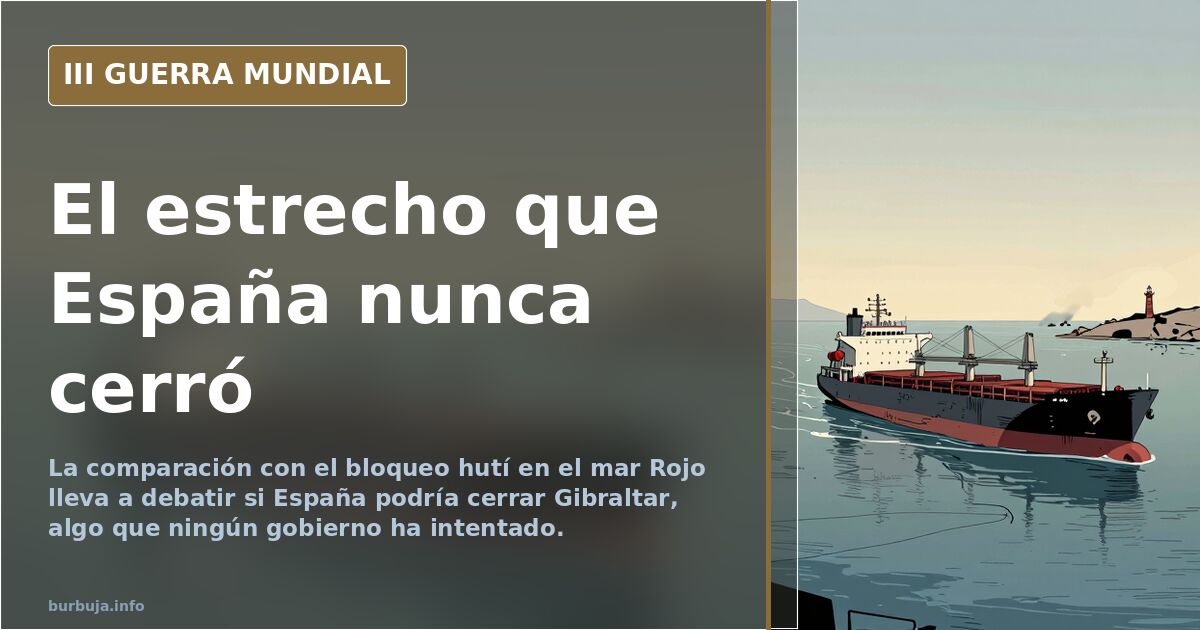 Debate en foros sobre cortar el estrecho de Gibraltar
