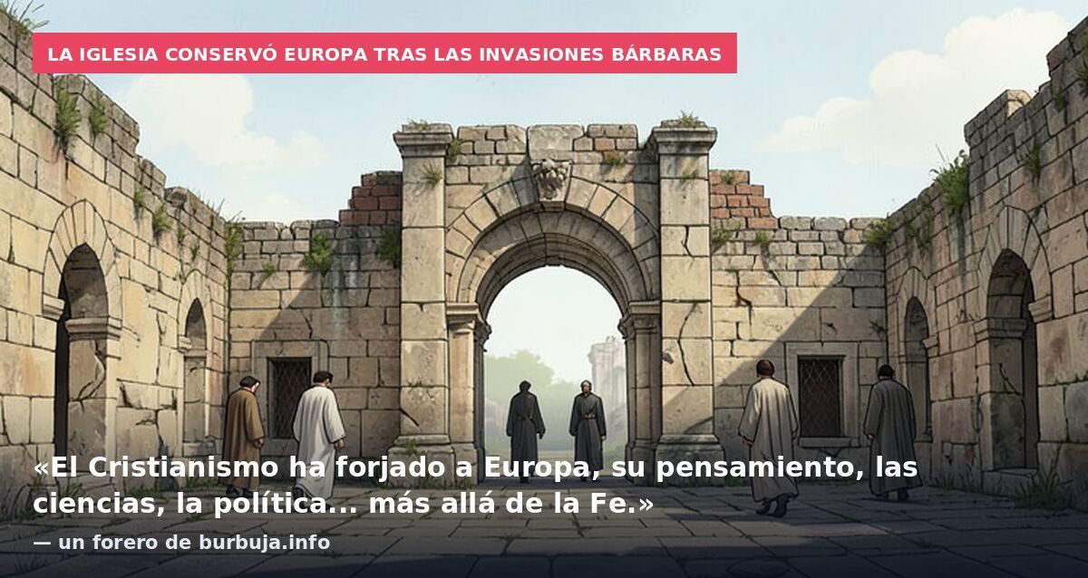 La Iglesia conservó Europa tras las invasiones bárbaras: «El Cristianismo ha forjado a Europa, su pensamiento, las ciencias, la política... más allá de la Fe.» — un forero de burbuja.info