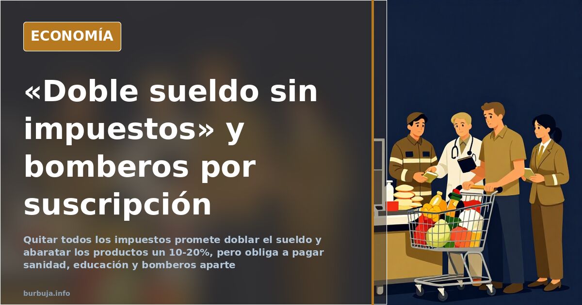 Foro: «sin impuestos, doble sueldo y bomberos aparte»