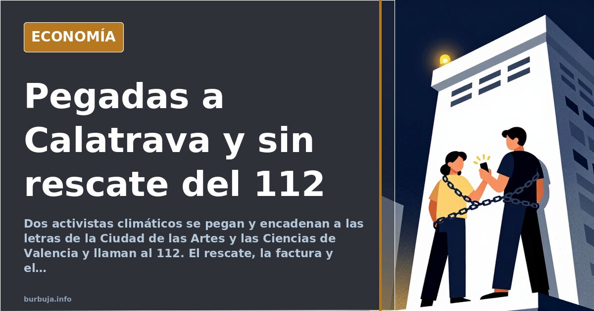 Letras gigantes de la Ciudad de las Artes y las Ciencias de Valencia junto al estanque, escena del encadenamiento de activist