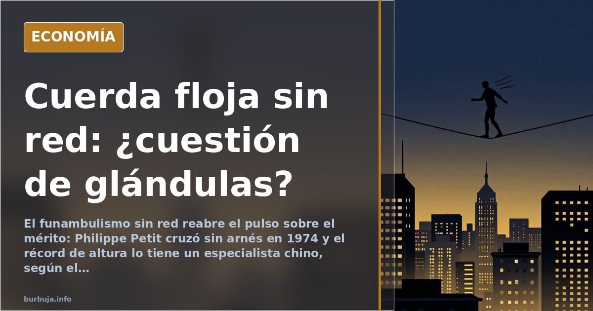 El funambulismo extremo reabre el pulso sobre el mérito