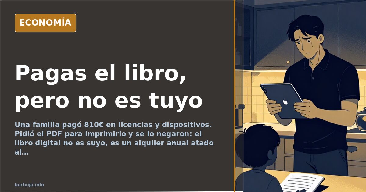 Libros de texto digitales: pagas la licencia, no el libro