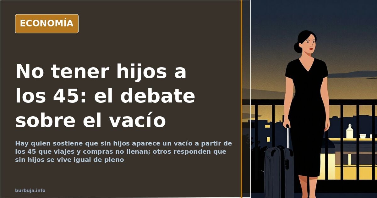 Ilustración editorial de una persona de mediana edad en una casa amplia y silenciosa