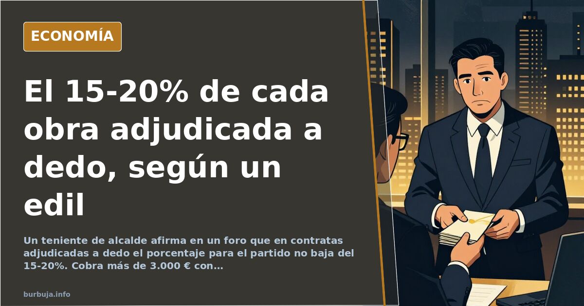 Spanish councilman claims 15-20% of rigged contracts go to party