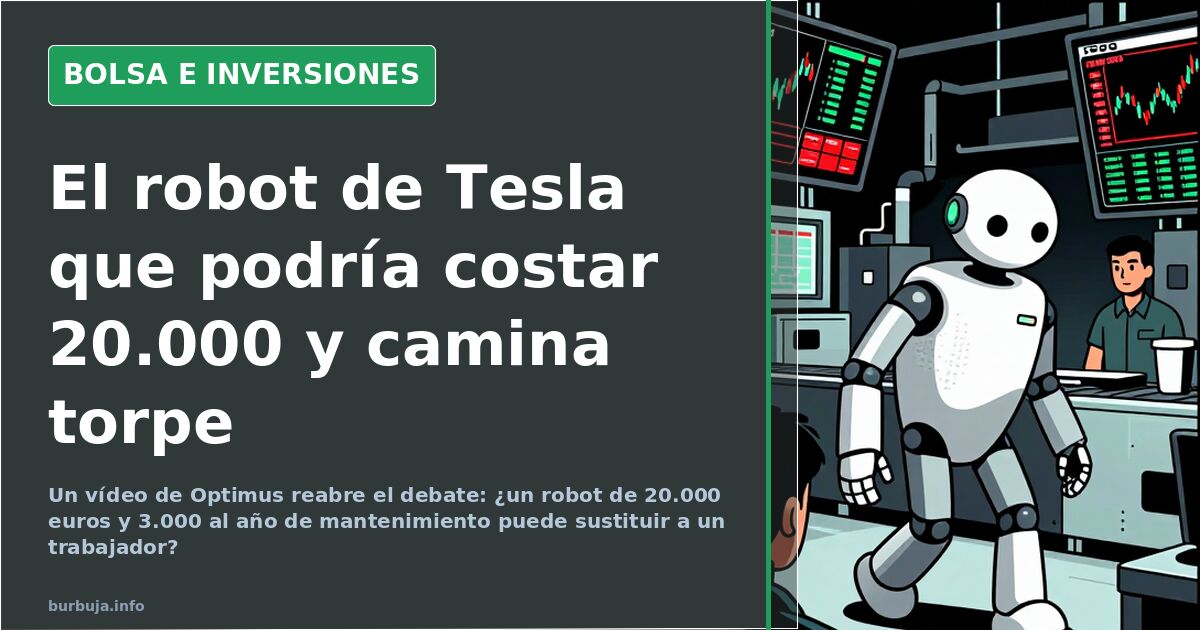 Robot humanoide Optimus de Tesla caminando