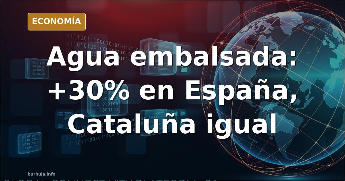 Datos de embalses: España +30%, Cataluña igual que 2022