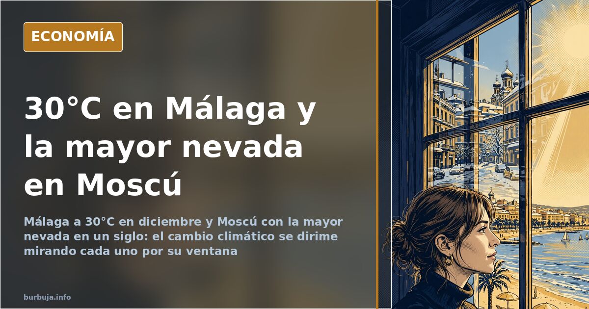 Termómetro de exterior junto a un pantano casi seco, imagen del debate sobre el cambio climático y sus efectos