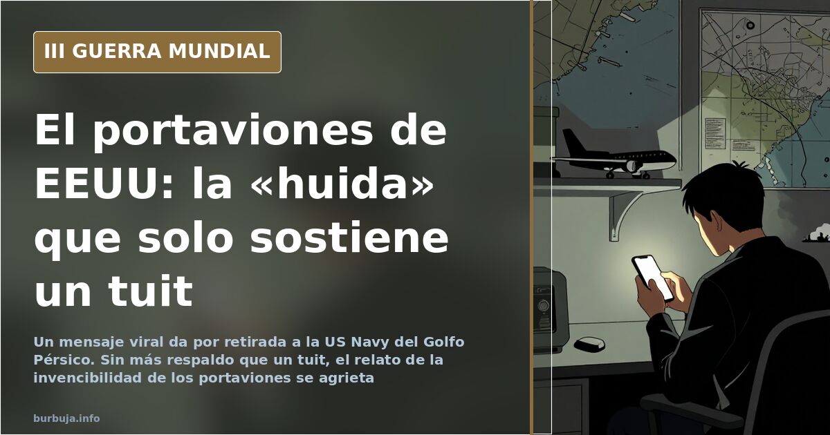 US carrier withdrawal claim rests on single viral tweet