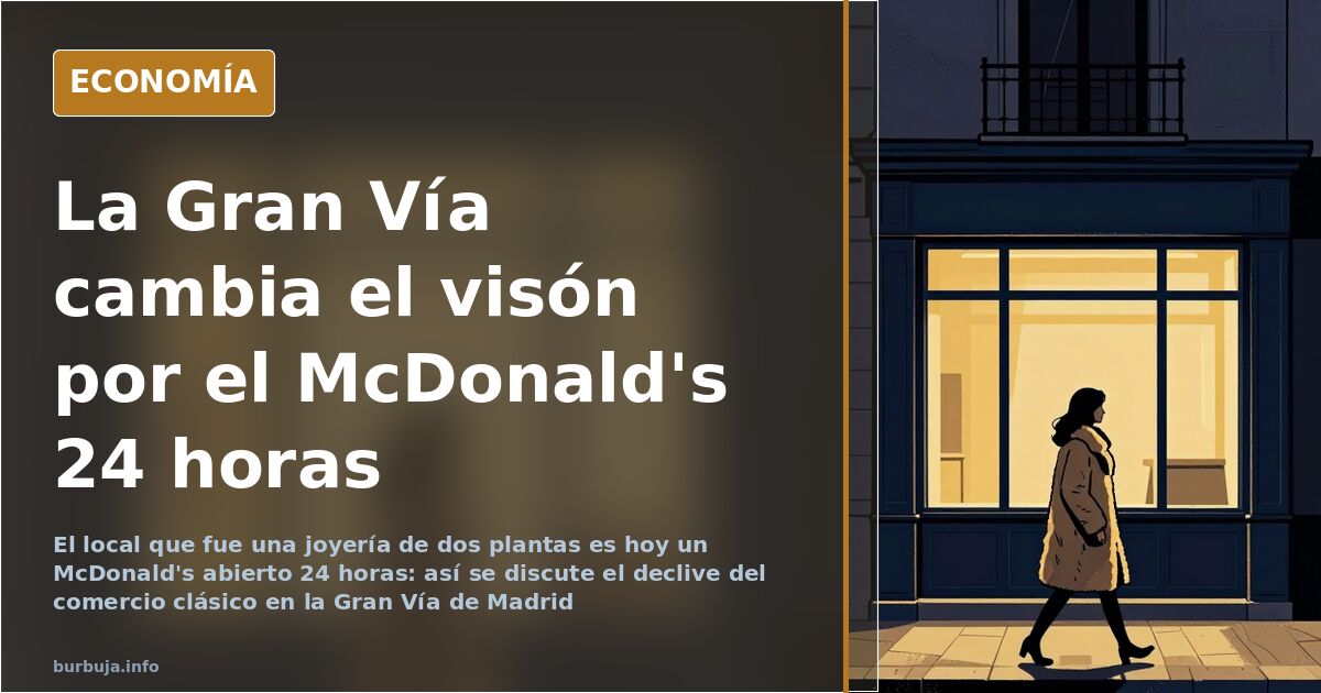 Aspecto nocturno de una gran avenida urbana con franquicias iluminadas donde antes hubo cines de estreno y cafeterías clásica