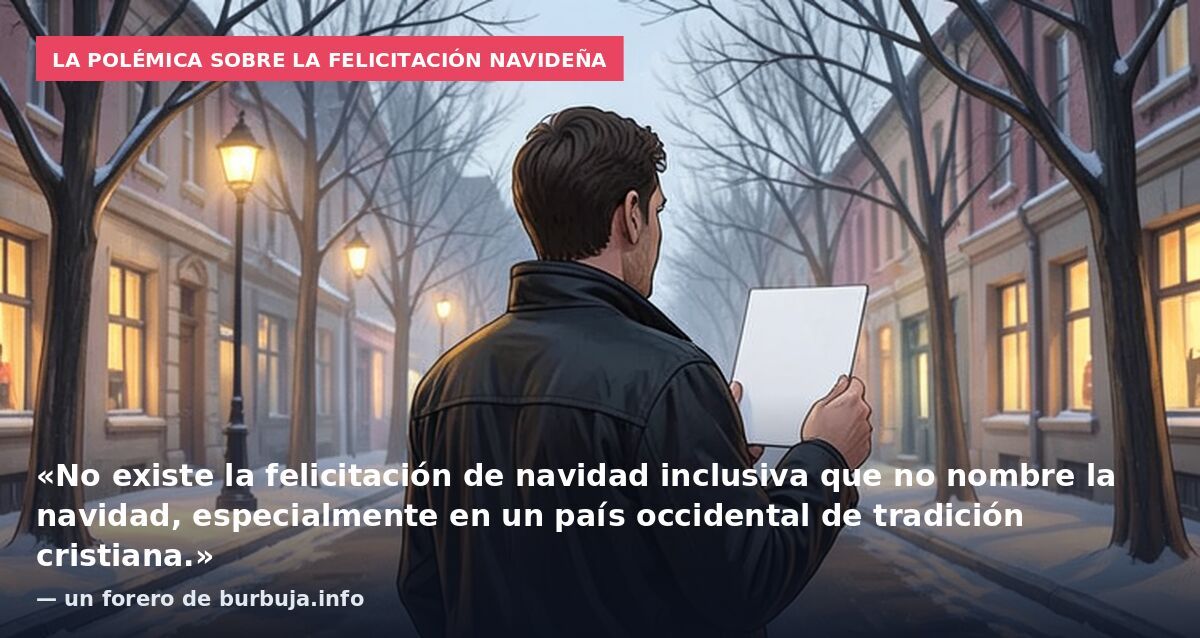La polémica sobre la felicitación navideña: «No existe la felicitación de navidad inclusiva que no nombre la navidad, especialmente en un país occidental de tradición cristiana.» — un forero de burbuja.info