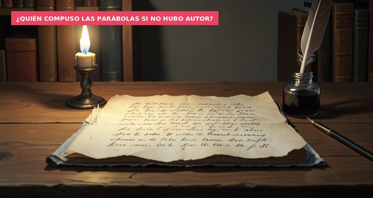 ¿Quién compuso las parábolas si no hubo autor?