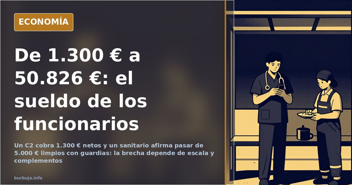 Dos nóminas de diciembre superpuestas sobre una mesa junto a un sello de paga extra, ilustrando el sueldo de los funcionarios