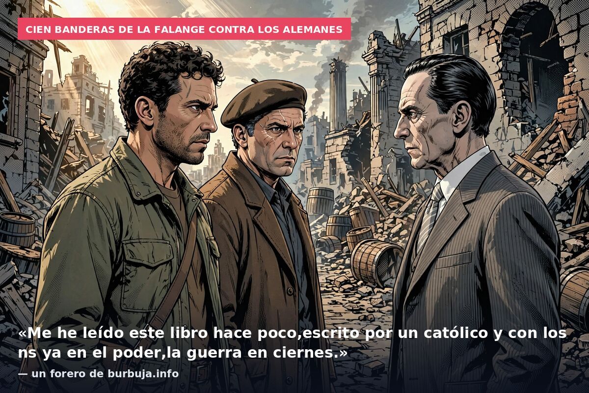 Cien banderas de la Falange contra los alemanes: «Me he leído este libro hace poco,escrito por un católico y con los ns ya en el poder,la guerra en ciernes.» — un forero de burbuja.info