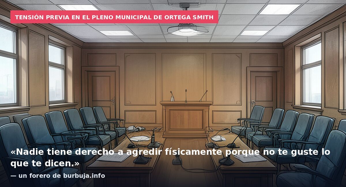 Tensión previa en el pleno municipal de Ortega Smith: «Nadie tiene derecho a agredir físicamente porque no te guste lo que te dicen.» — un forero de burbuja.info