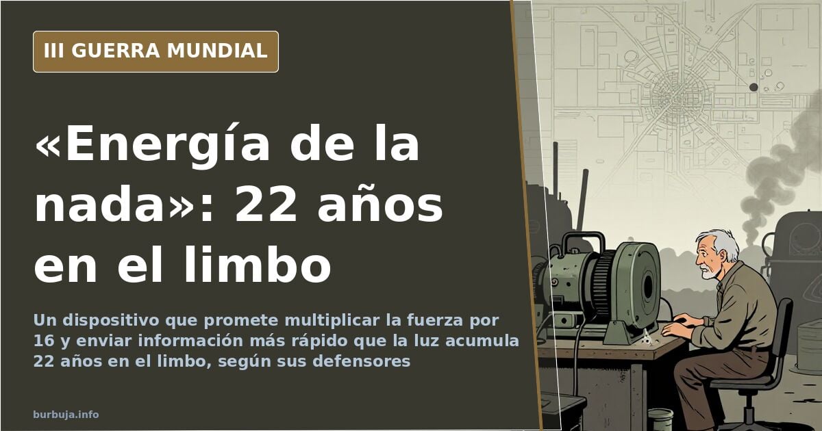 «Energía de la nada»: 22 años en el limbo
