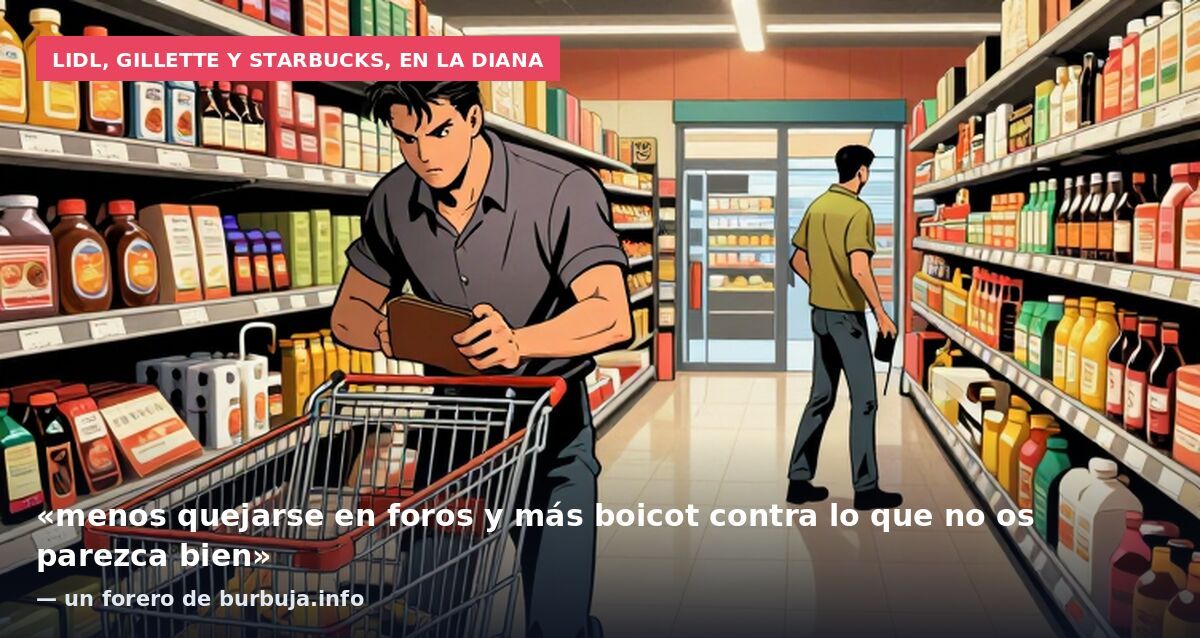 Lidl, Gillette y Starbucks, en la diana: «menos quejarse en foros y más boicot contra lo que no os parezca bien» — un forero de burbuja.info