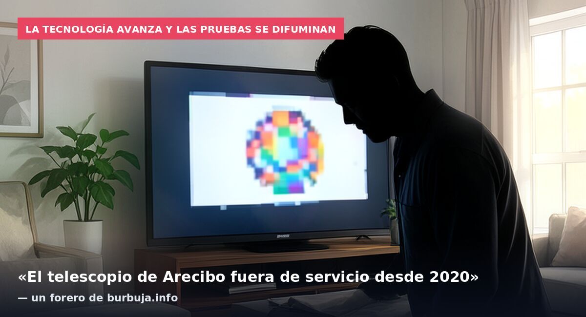 La tecnología avanza y las pruebas se difuminan: «El telescopio de Arecibo fuera de servicio desde 2020» — un forero de burbuja.info