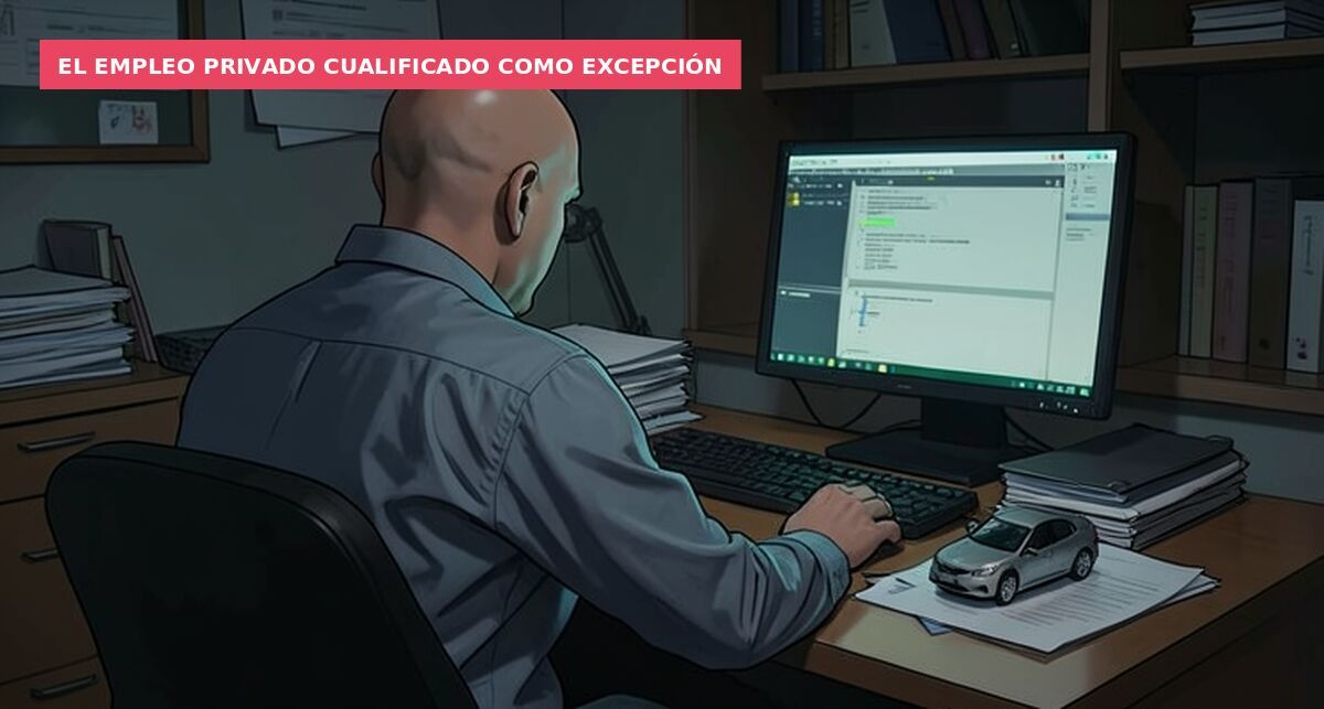 El empleo privado cualificado como excepción