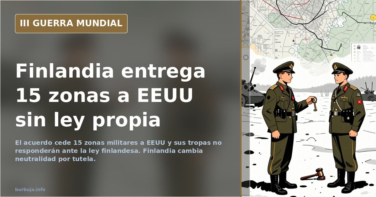 Finnland übergibt 15 Militärzonen an die USA