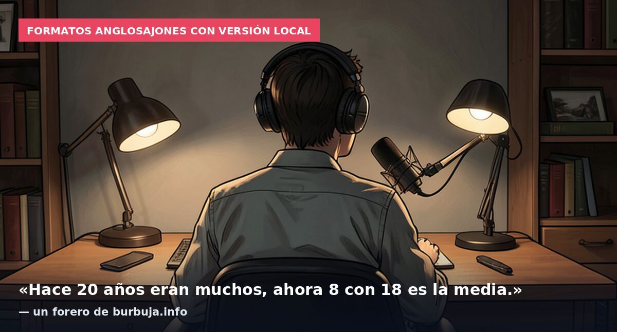 Formatos anglosajones con versión local: «Hace 20 años eran muchos, ahora 8 con 18 es la media.» — un forero de burbuja.info