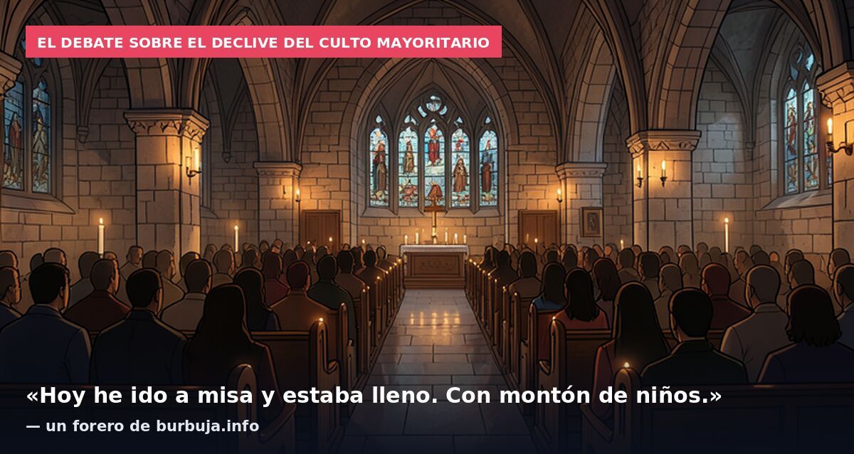 El debate sobre el declive del culto mayoritario: «Hoy he ido a misa y estaba lleno. Con montón de niños.» — un forero de burbuja.info