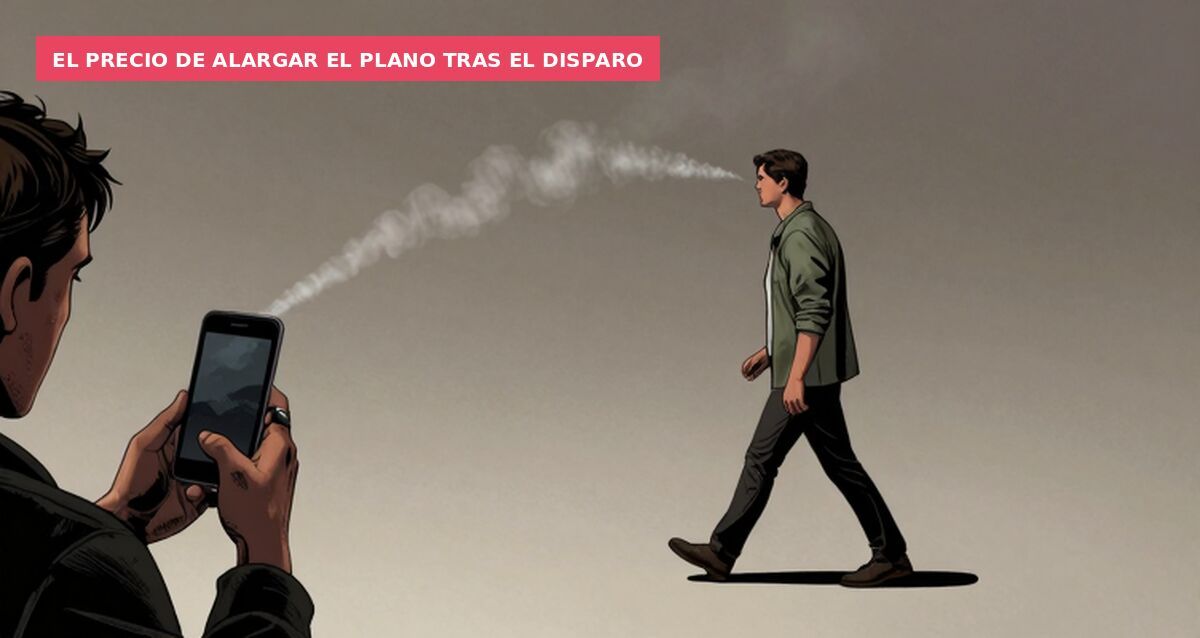 El precio de alargar el plano tras el disparo