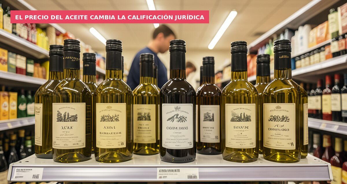 El precio del aceite cambia la calificación jurídica