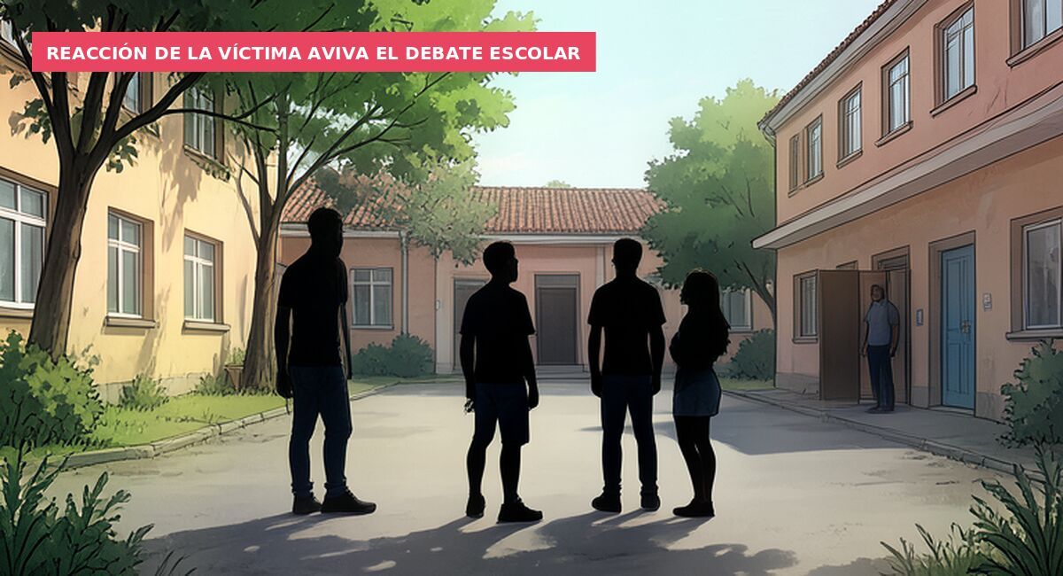Reacción de la víctima aviva el debate escolar
