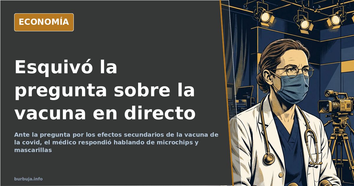 El médico de Antena 3 no responde sobre los efectos secundarios
