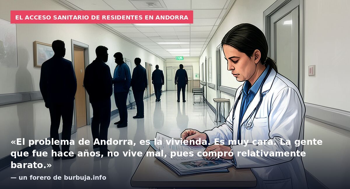 El acceso sanitario de residentes en Andorra: «El problema de Andorra, es la vivienda. Es muy cara. La gente que fue hace años, no vive mal, pues compró relativamente barato.» — un forero de burbuja.info
