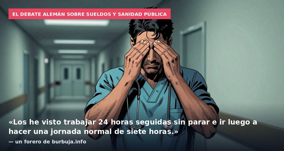 El debate alemán sobre sueldos y sanidad pública: «Los he visto trabajar 24 horas seguidas sin parar e ir luego a hacer una jornada normal de siete horas.» — un forero de burbuja.info
