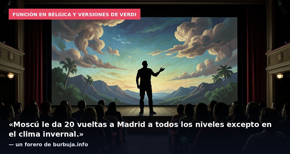Función en Bélgica y versiones de Verdi: «Moscú le da 20 vueltas a Madrid a todos los niveles excepto en el clima invernal.» — un forero de burbuja.info