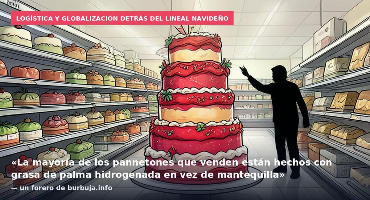 Logística y globalización detrás del lineal navideño: «La mayoría de los pannetones que venden están hechos con grasa de palma hidrogenada en vez de mantequilla» — un forero de burbuja.info