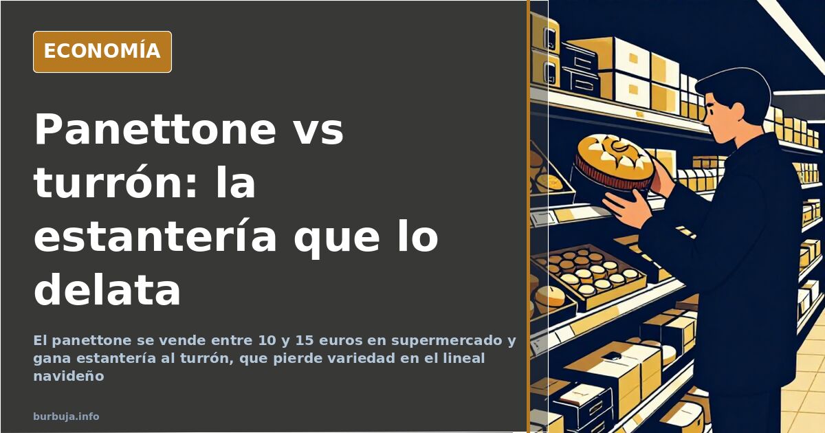 El panettone gana espacio al turrón en el supermercado