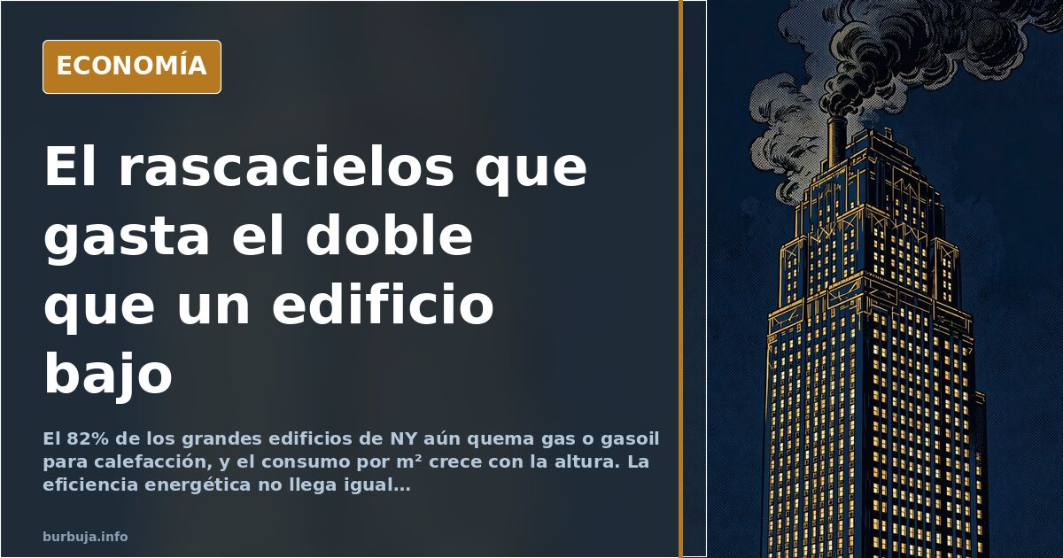 Rascacielos de cristal: el 82% de los grandes edificios de NY aún quema gas o gasoil