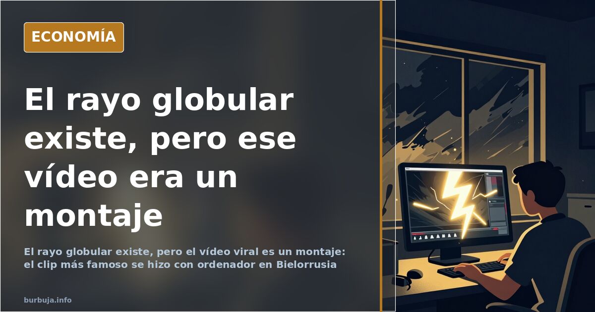 Centella o rayo globular: existe, pero el vídeo viral era falso