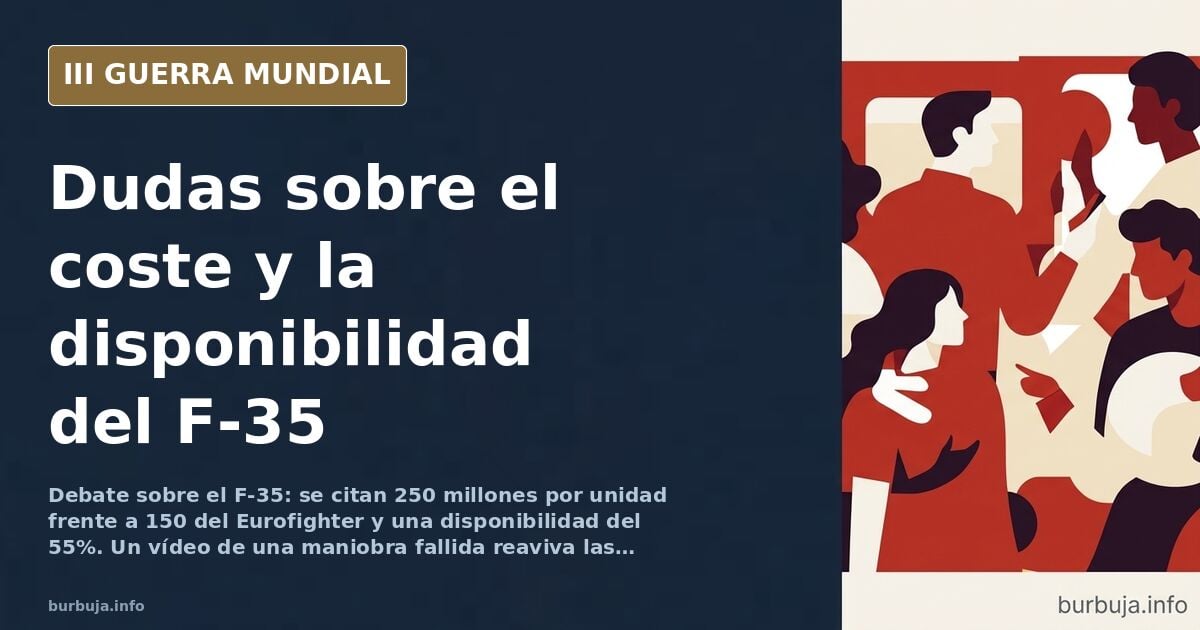 F-35: dudas sobre su coste y disponibilidad