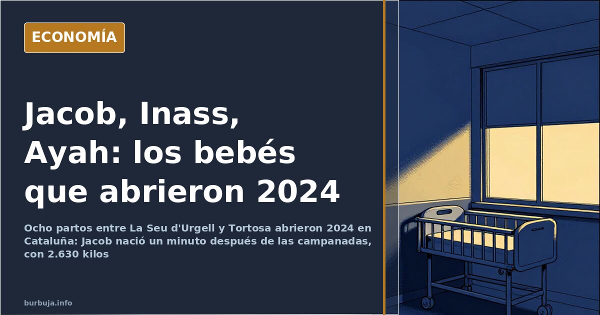 Unidad de neonatos hospitalaria con cuna térmica junto a una ventana al amanecer el primer día del año