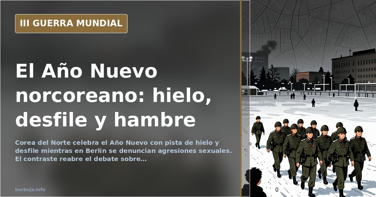 Nordkorea feiert Neujahr mit Eisbahn und Parade