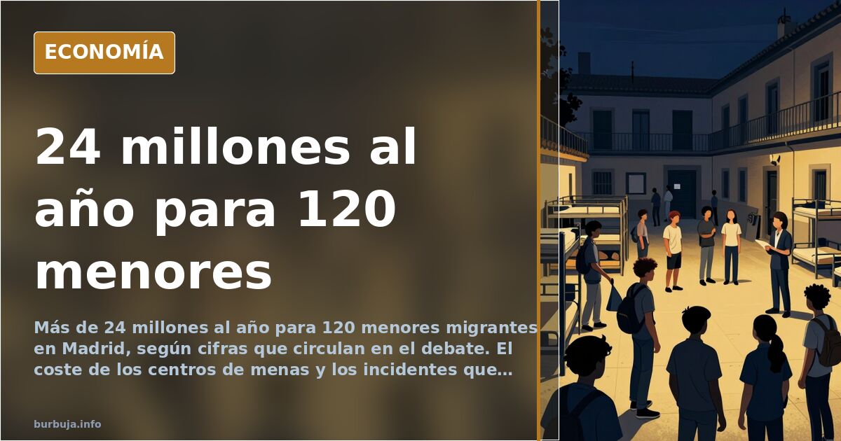El coste de los centros de menas: 24 millones para 120 plazas