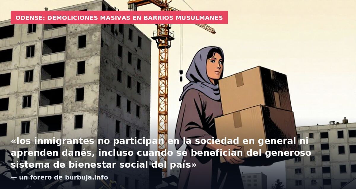 Odense: demoliciones masivas en barrios musulmanes: «los inmigrantes no participan en la sociedad en general ni aprenden danés, incluso cuando se benefician del generoso sistema de bienestar social del país» — un forero de burbuja.info