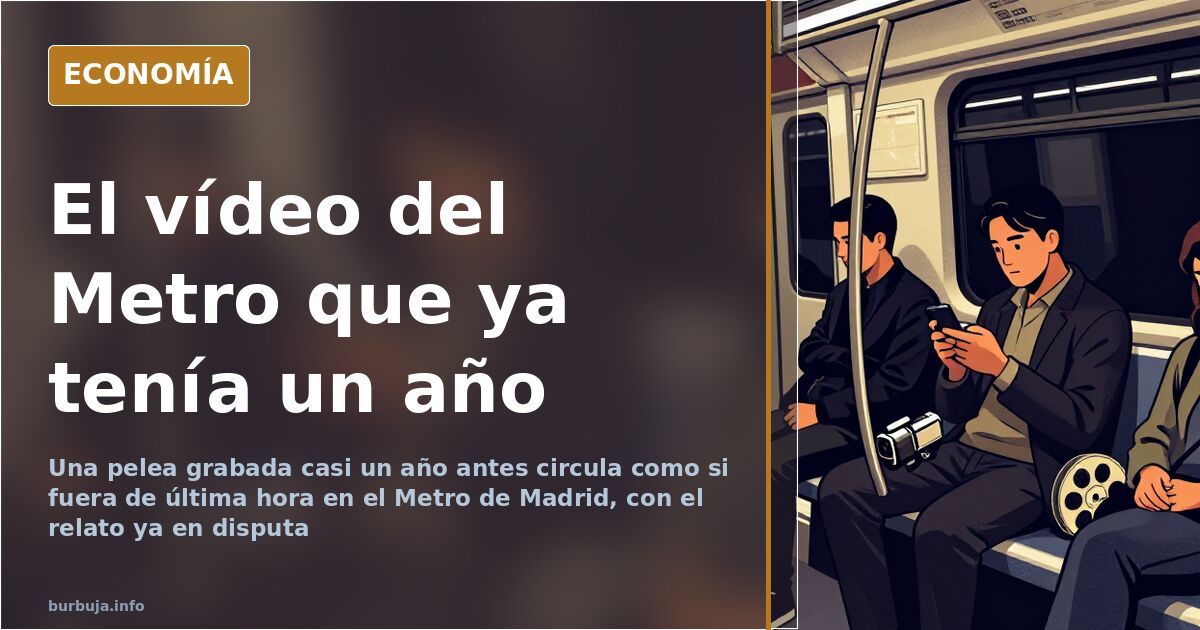 Pelea en el Metro de Madrid: el vídeo viral tenía casi un año